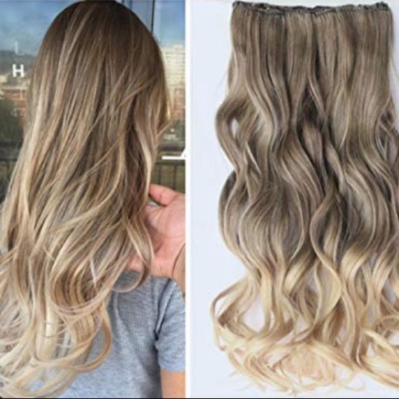 20” ASH BROWN TO SANDY BLONDE LOOSE WAVE CLIP INS